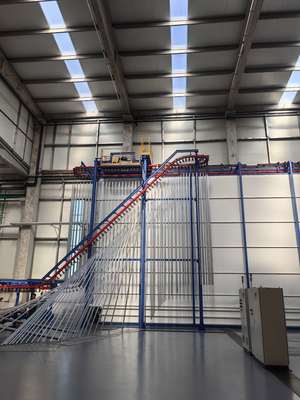 Vertical Powder Coating Line for Aluminum Profiles - Full Automatic