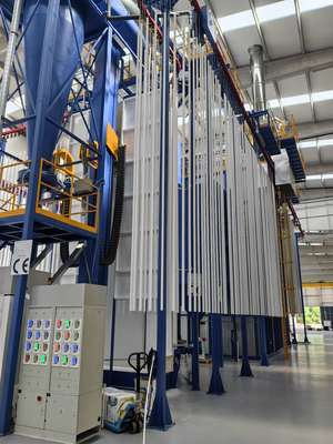 Vertical Powder Coating Line for Aluminum Profiles with Full-automatic Pretreatment