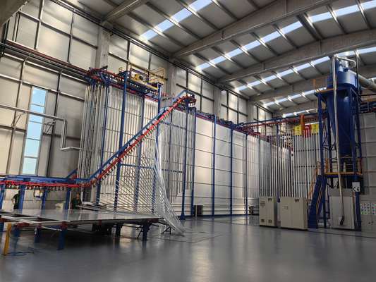 Vertical Powder Coating Line for Aluminum Profiles - Automatic