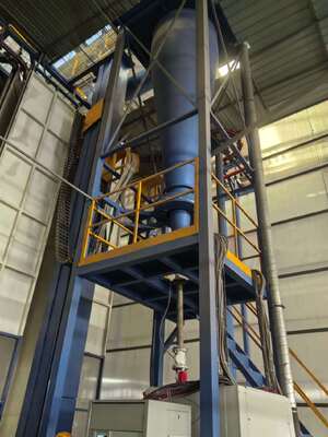 High-capacity Powder Coating Aluminum Profiles Vertical Powder Coating Line