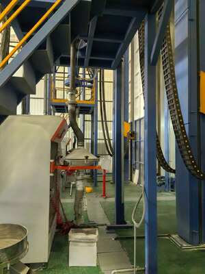 Integrated   Heating Oven Aluminum Profiles Vertical Powder Coating Line