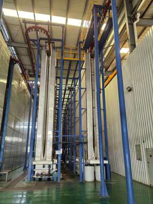 Polishing System Aluminum Profiles Vertical Powder Coating Line