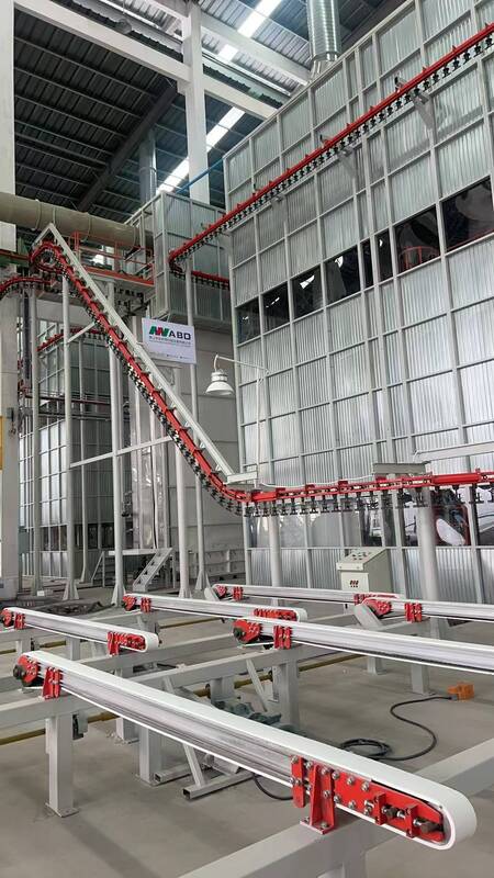 High-performance Recycle System Big Cyclone  Vertical Powder Coating Line for Aluminum Profiles