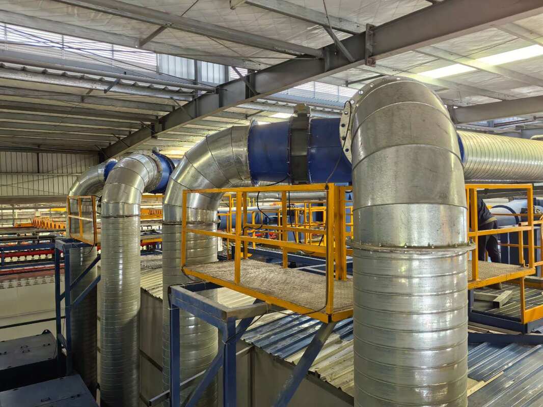 Hot Air Circulation System Powder Coating Aluminum Profiles Vertical Powder Coating Line