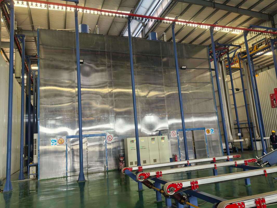 High Capacity per Month  Aluminum Profiles Vertical Powder Coating Line