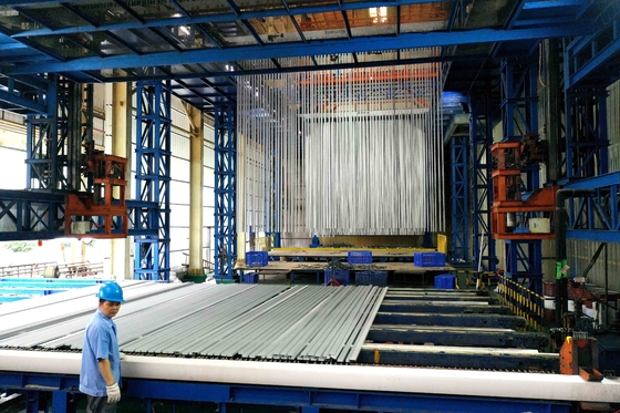 Entreprise Vietnam 5000 tonnes ligne de production d'anodisation personnalisée Voltage grande capacité