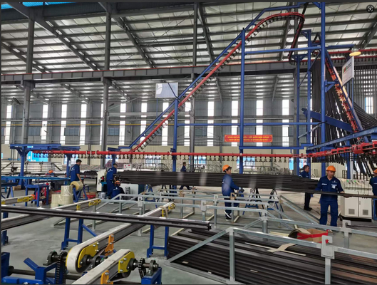 Système de chauffage au GPL Ligne de production de revêtement en poudre verticale entièrement automatique